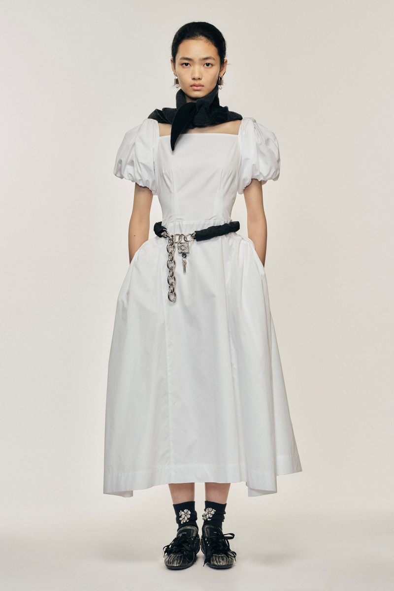 Simone Rocha Bow Puff Sleeve Hip Dress outlook