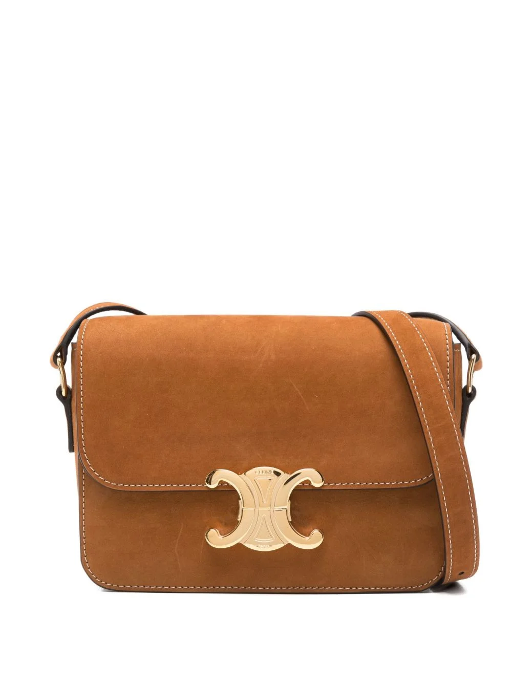 Celine Women Triomphe Teen Leather Crossbody Bag - 1