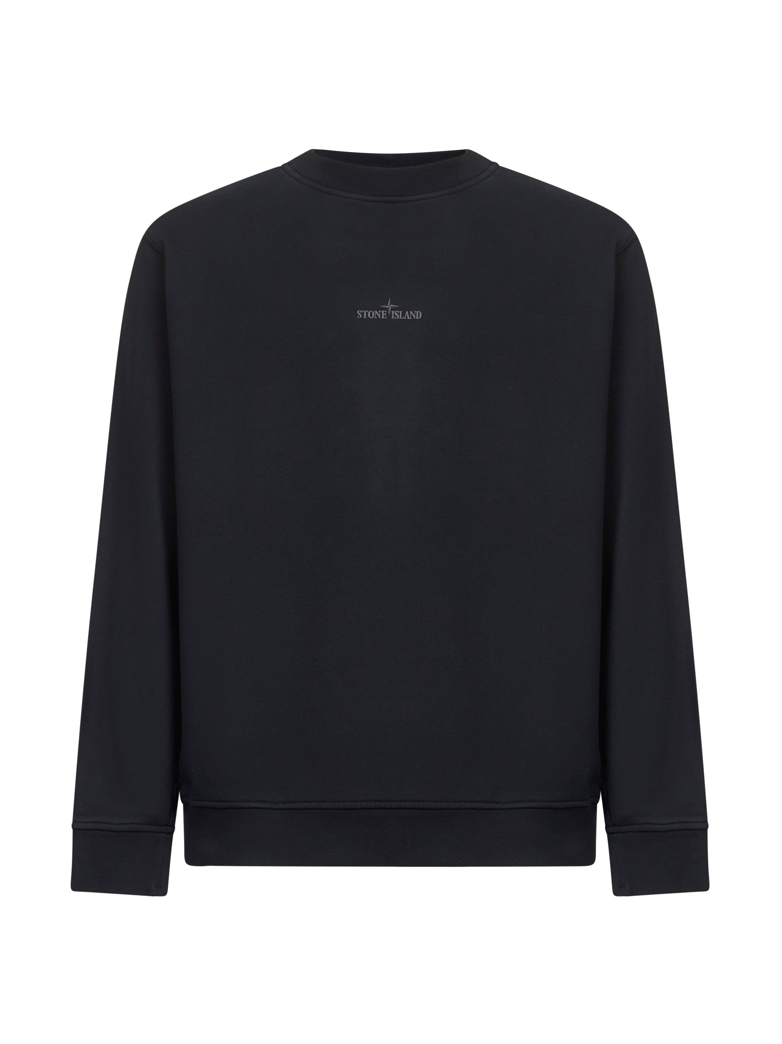 Black cotton "Industrial Four" print sweatshirt - 1