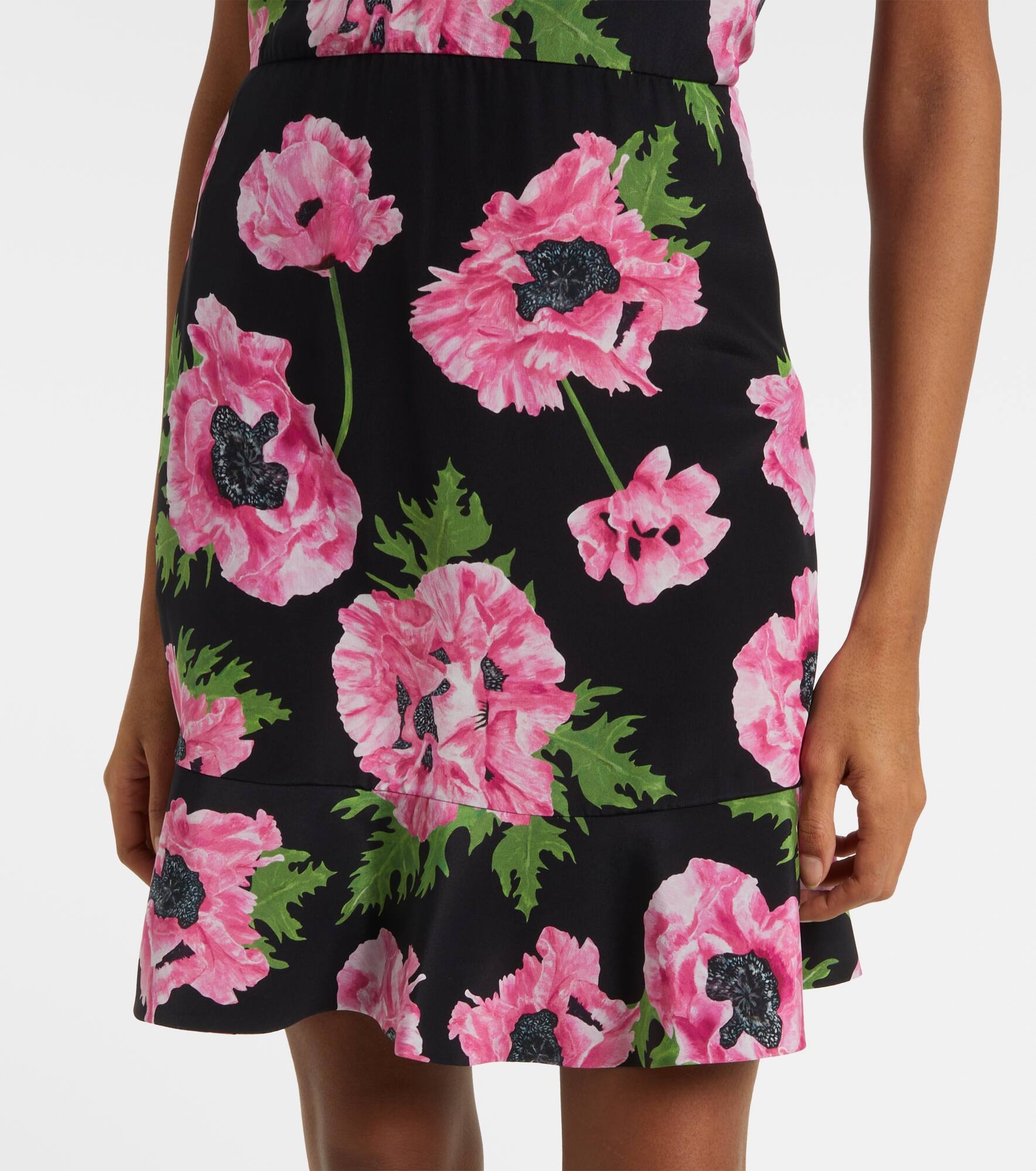 Iconic floral ruffled silk minidress - 5