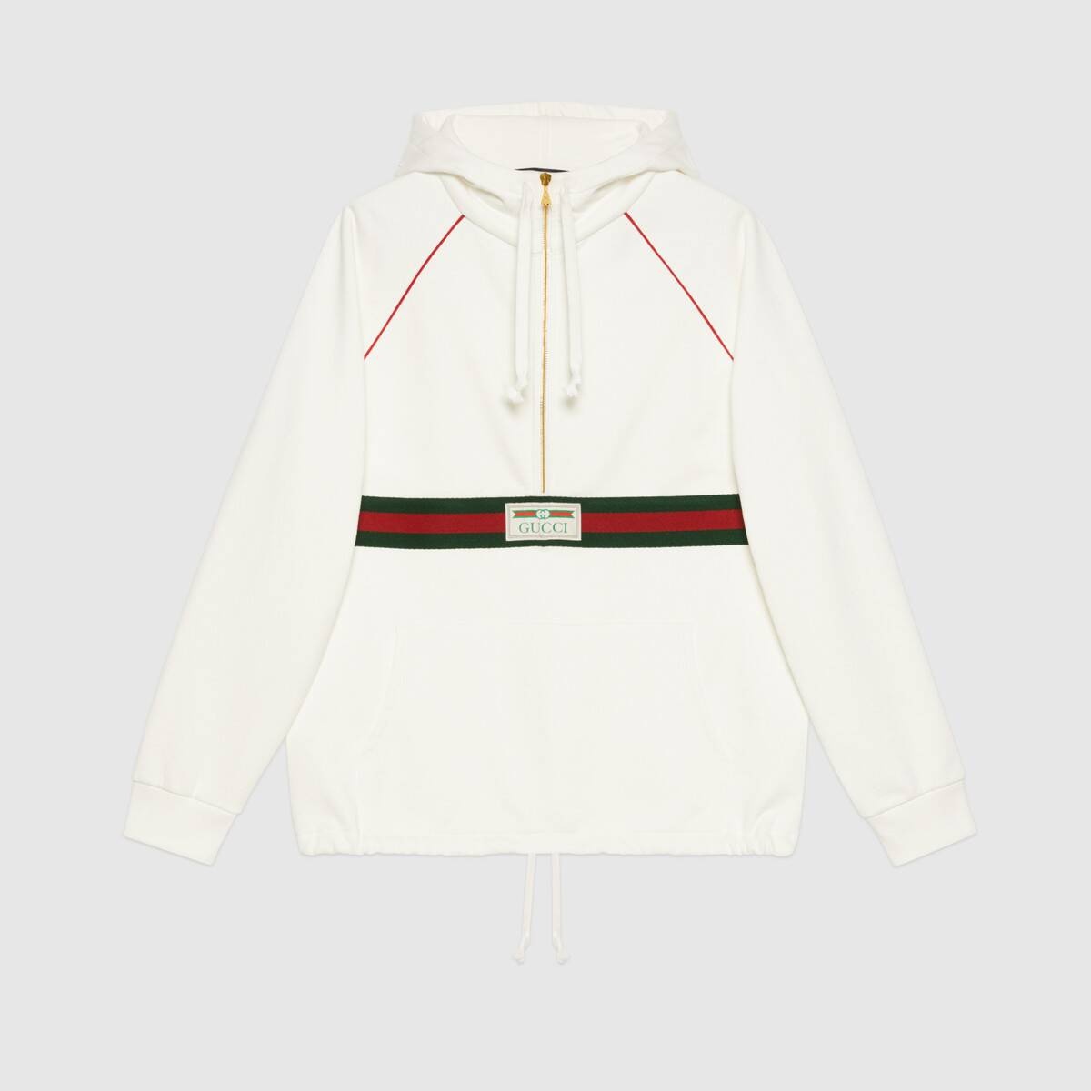 Sweatshirt with Web and Gucci label - 1