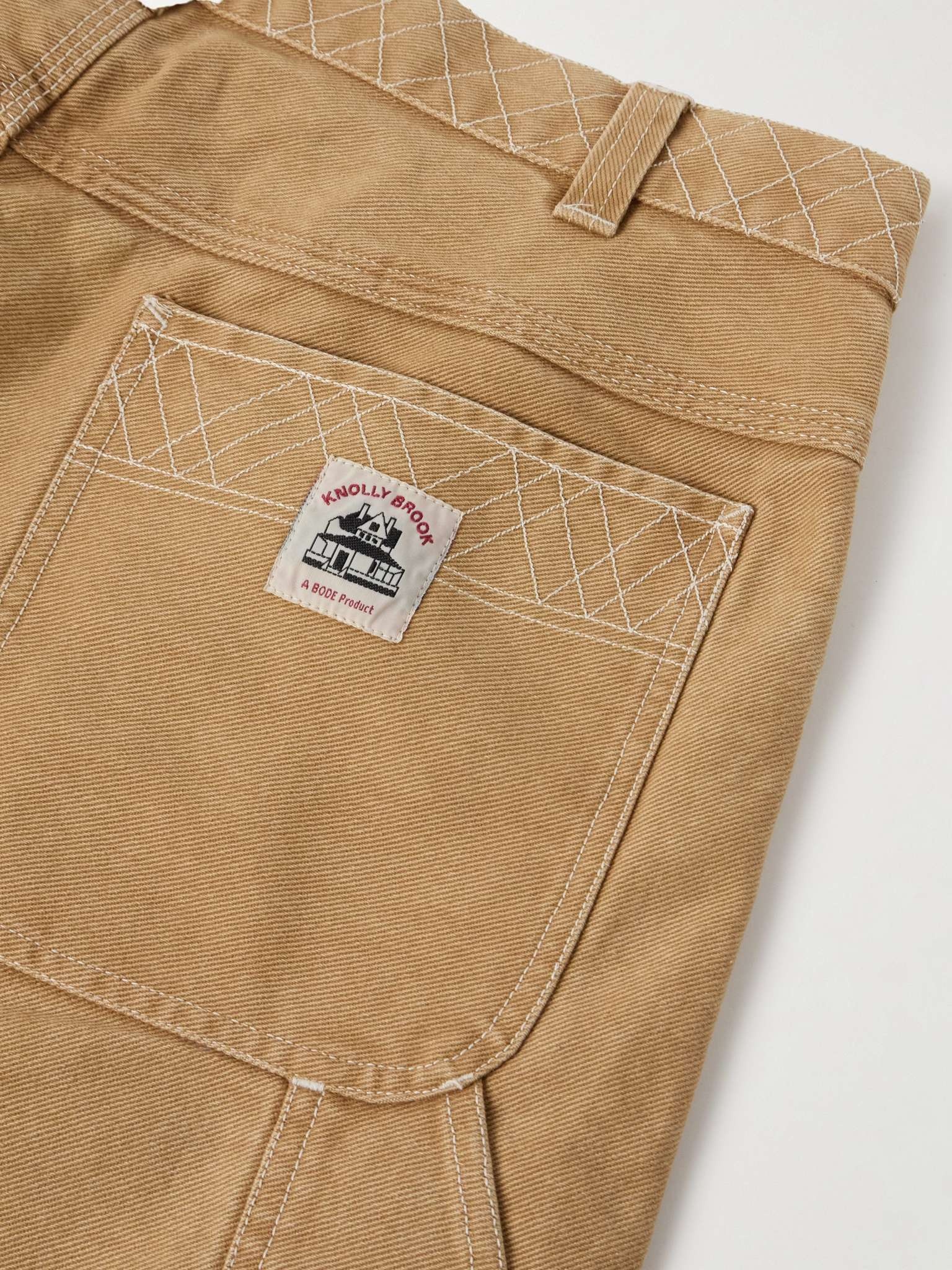Knolly Brook Straight-Leg Embroidered Cotton-Canvas Trousers - 5