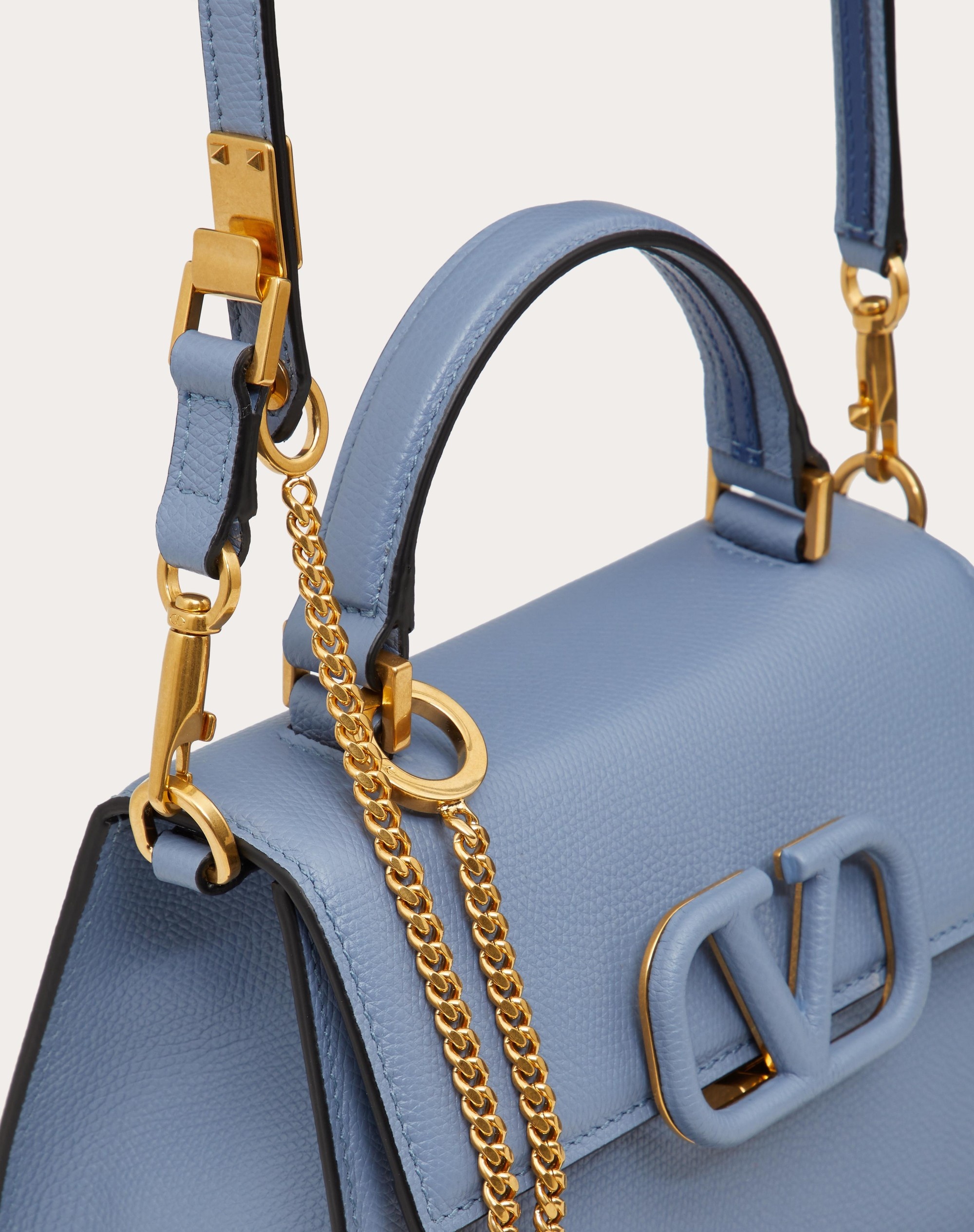 SMALL VSLING GRAINY CALFSKIN HANDBAG - 5