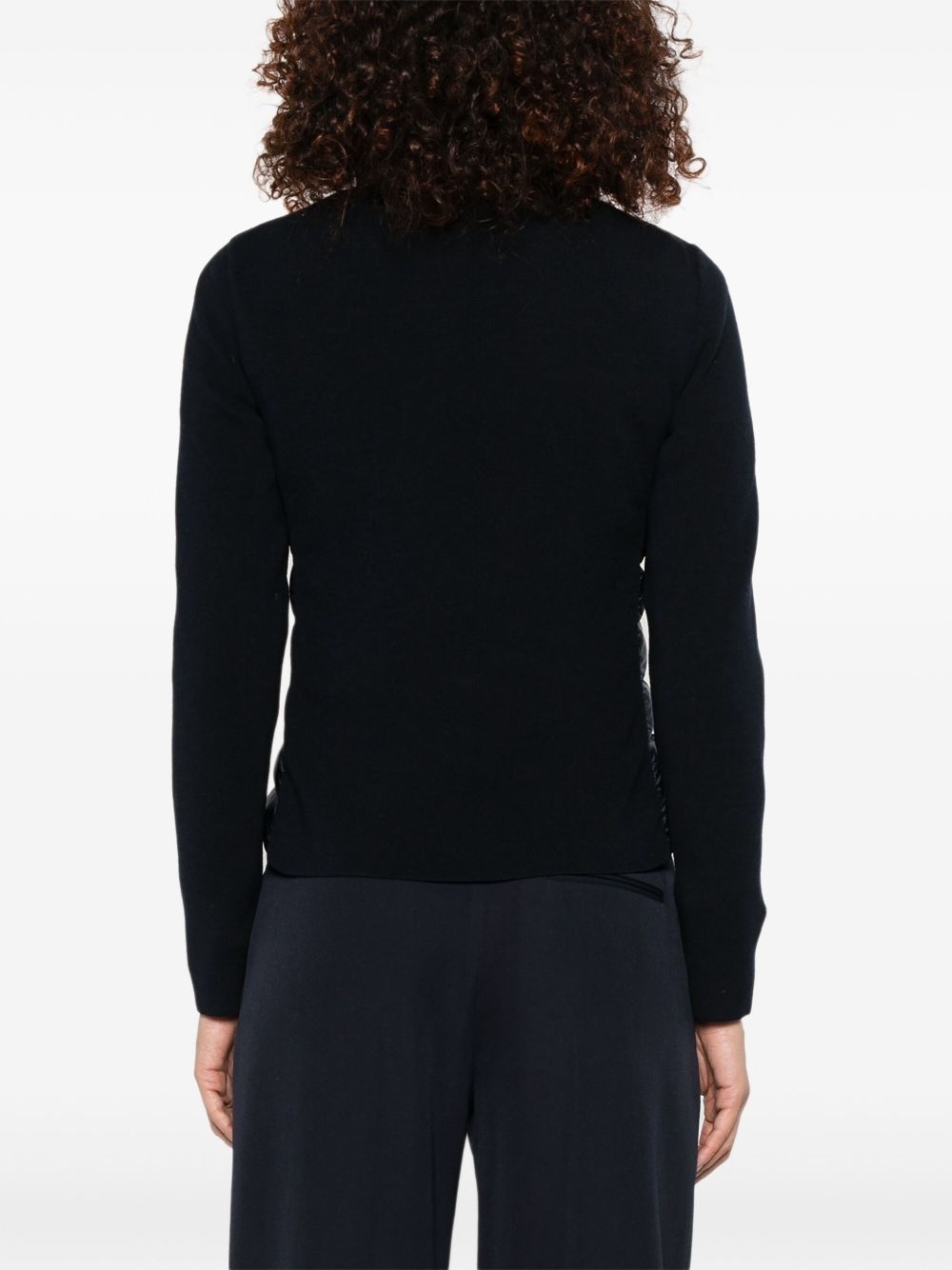 padded zip-up cardigan - 4