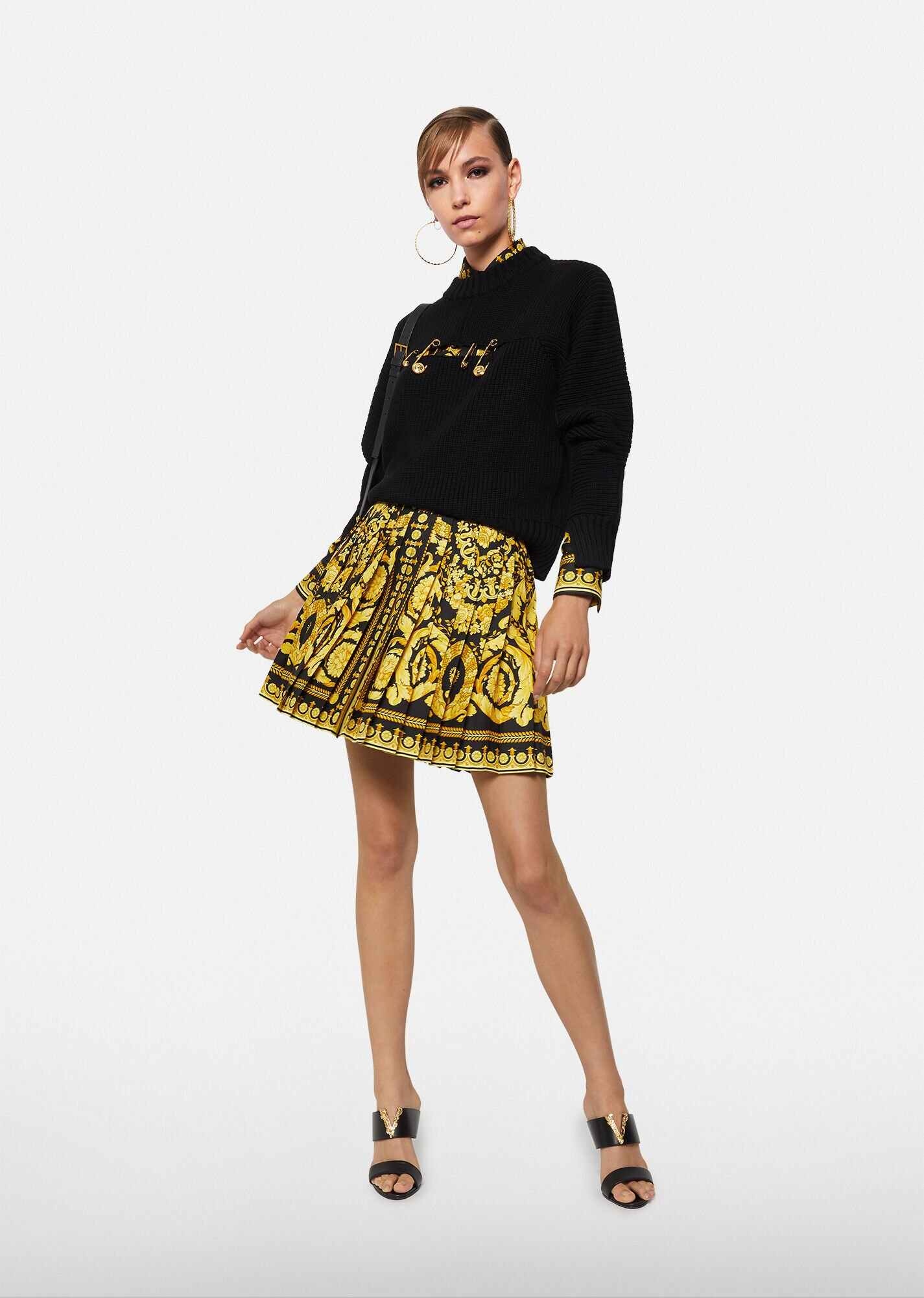 Baroque FW'91 Print Silk Skirt - 4