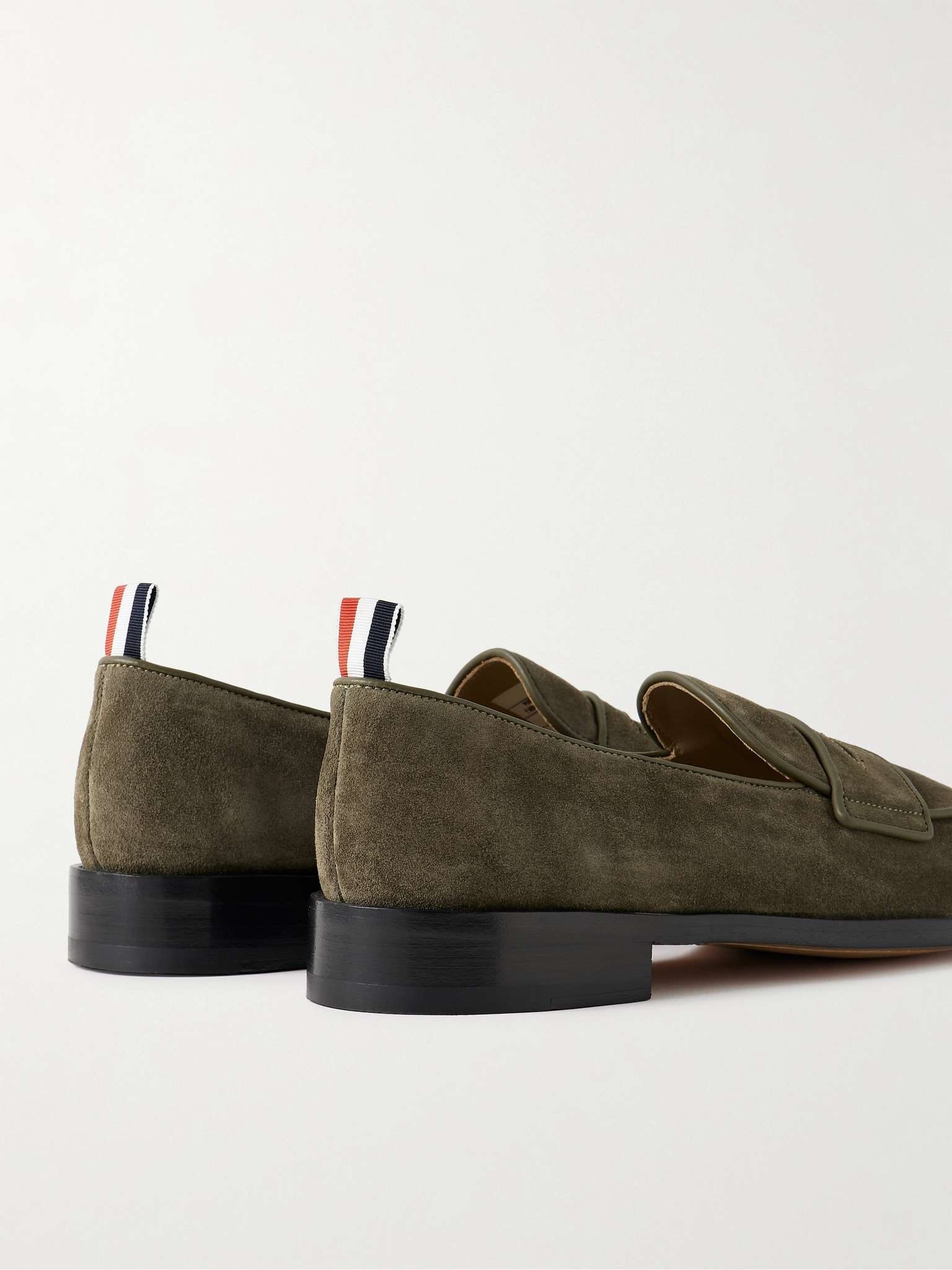 Varsity Suede Penny Loafers - 5