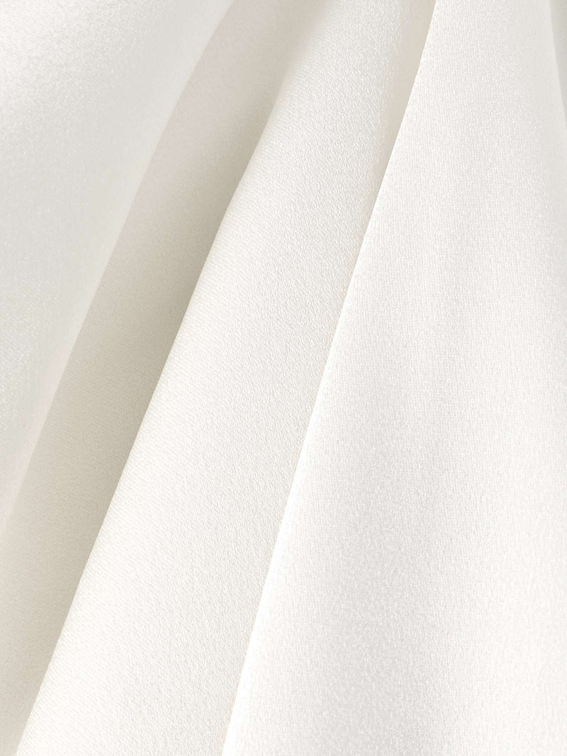 Tasseled draped satin-crepe blouse 4