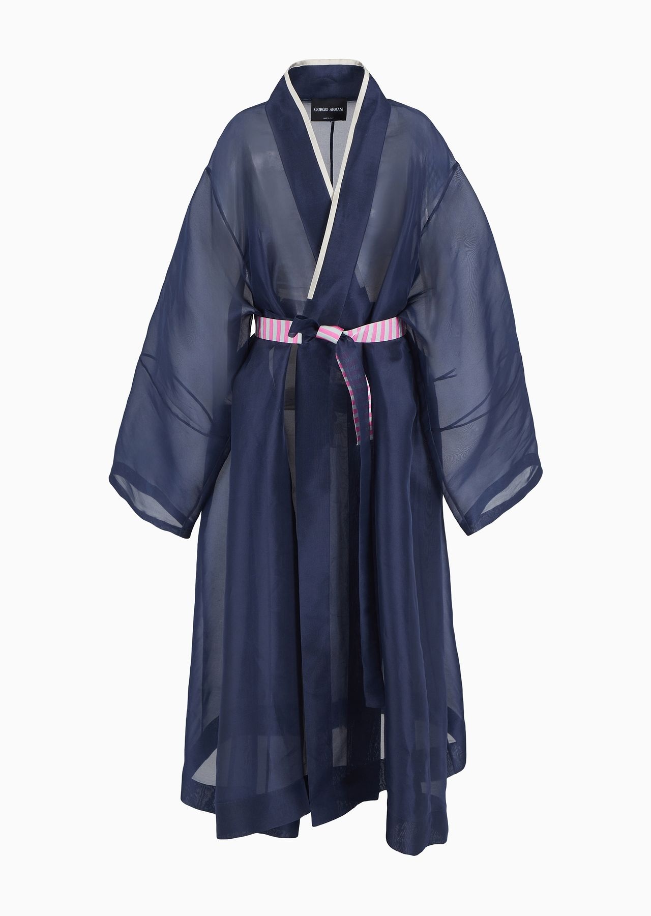 Shantung silk organza kimono - 1