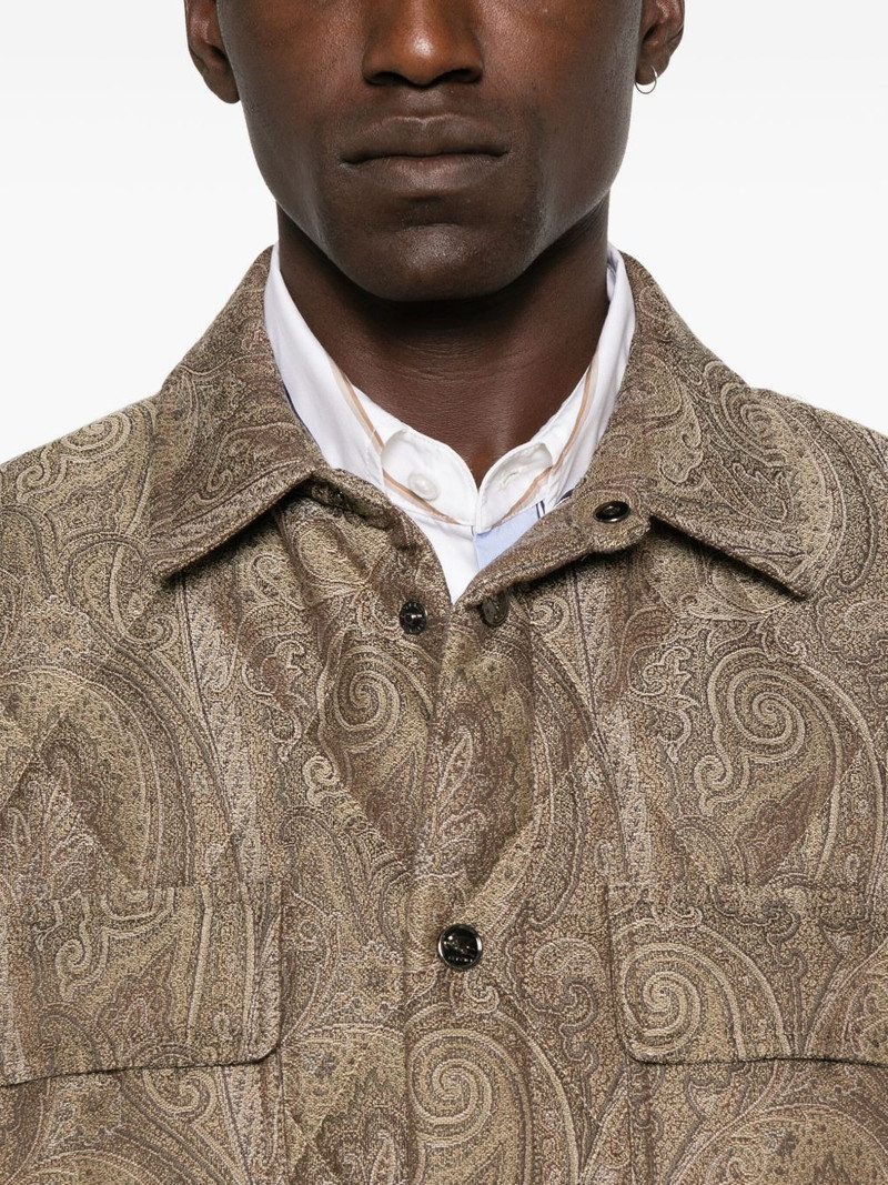 paisley-print shirt jacket 5