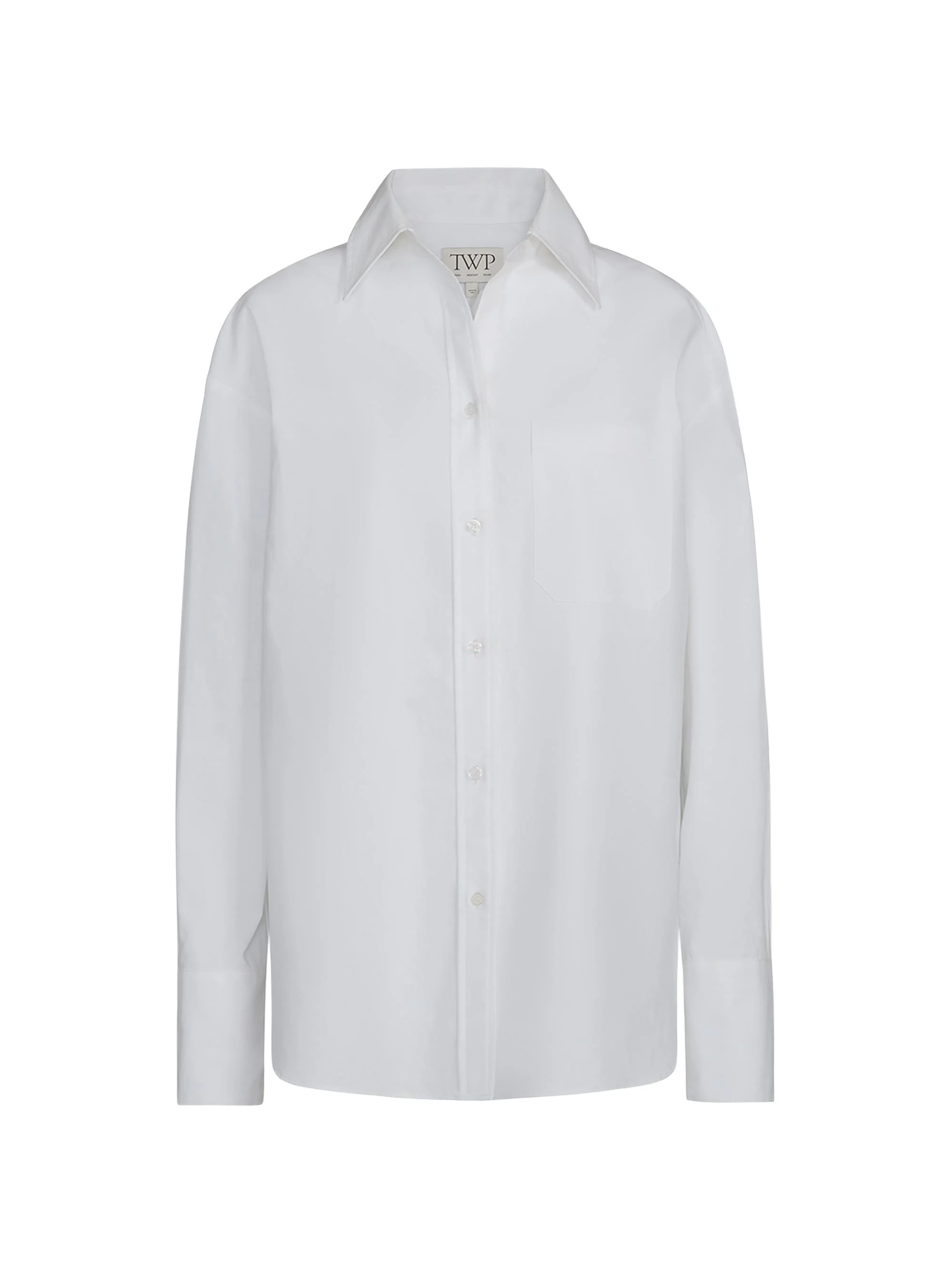 Women's Big Joe Poplin Button-Front Shirt - White - 1