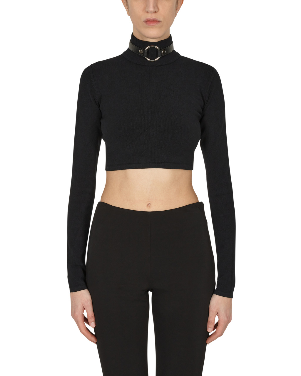 CROPPED KNIT TURTLENECK - 2