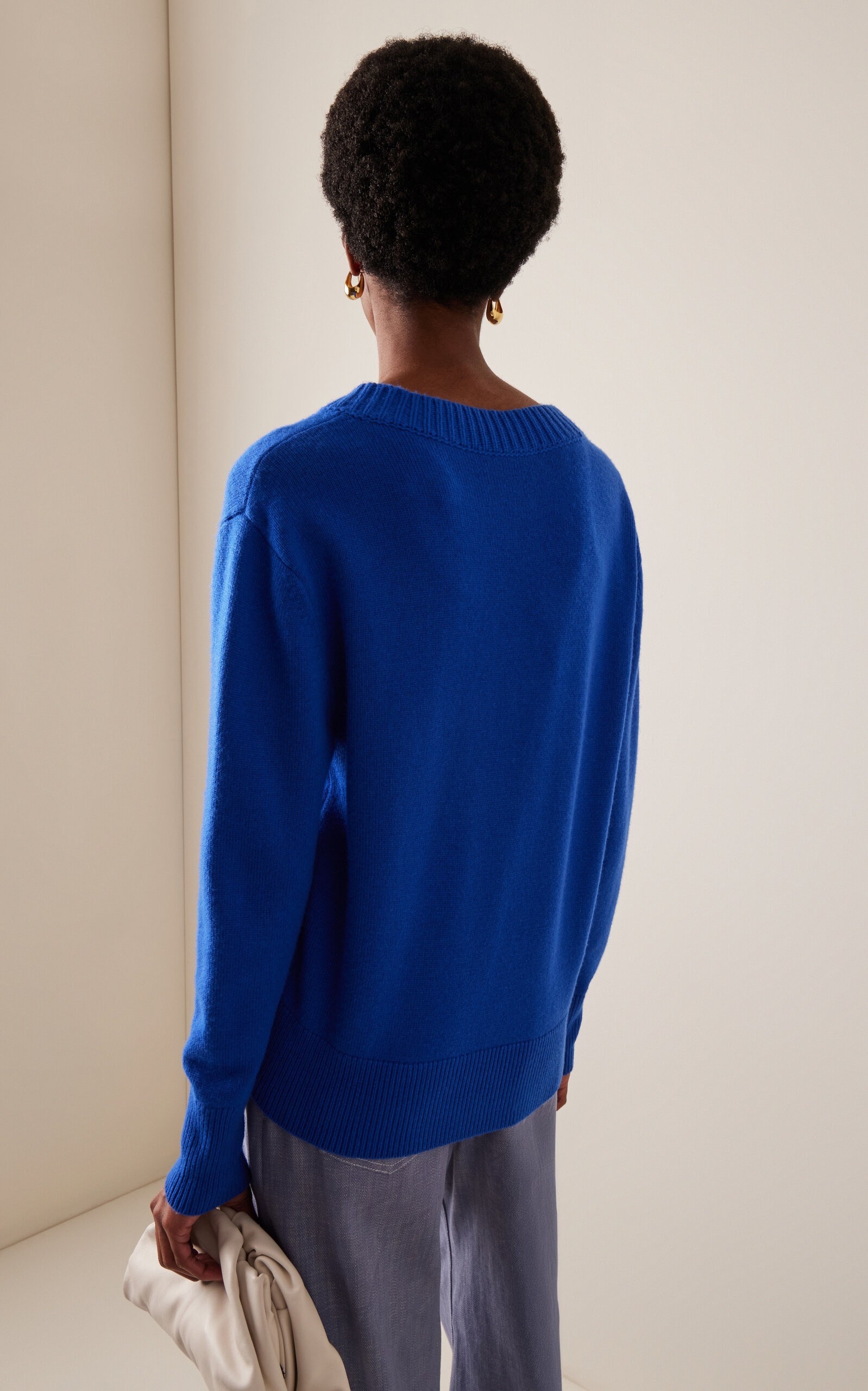 Wool-Cashmere Sweater blue - 4