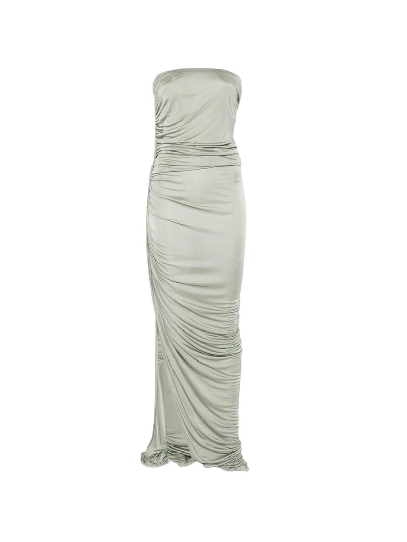 draped slit maxi dress 1