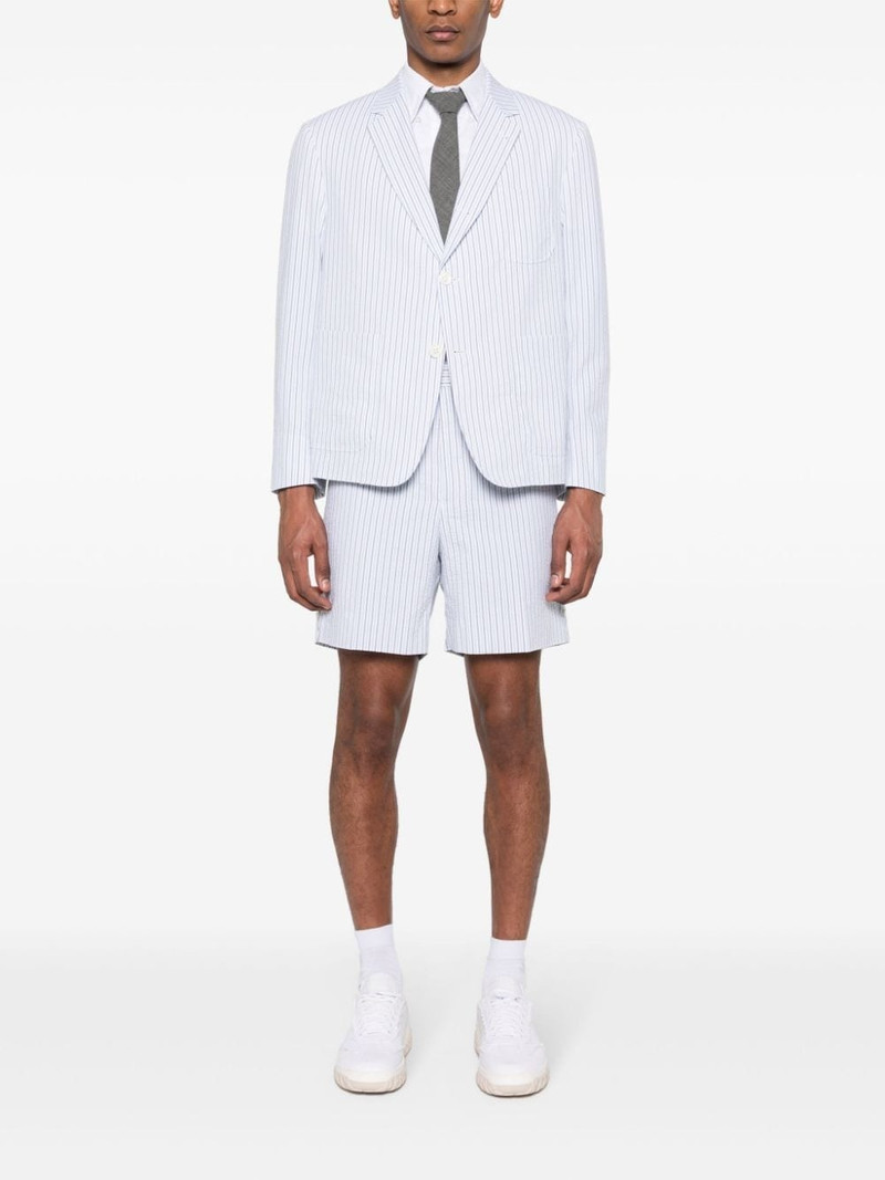 Thom Browne striped seersucker cotton shorts outlook