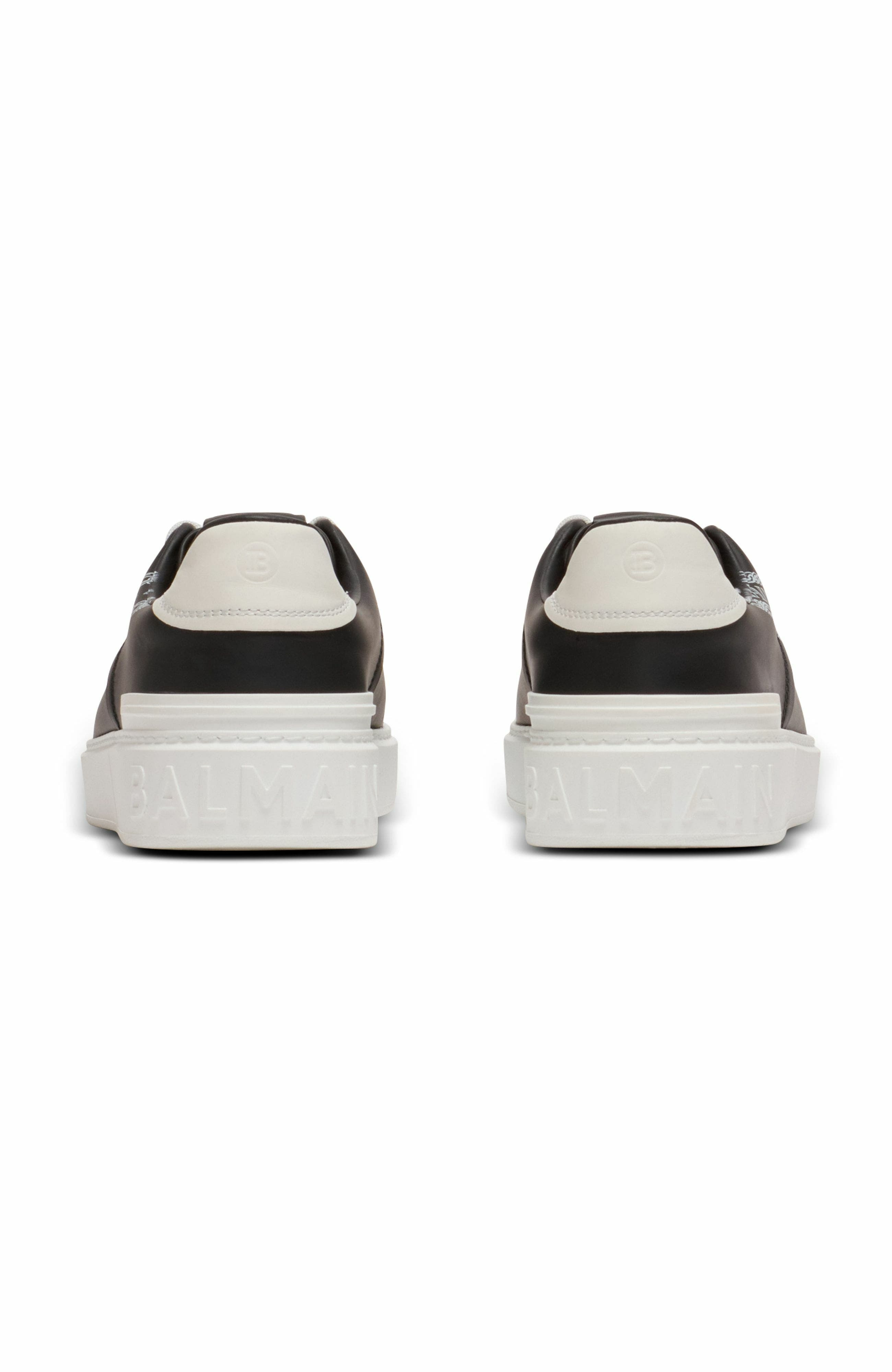 Balmain B-Court printed calfskin trainers in Black at Nordstrom - 3