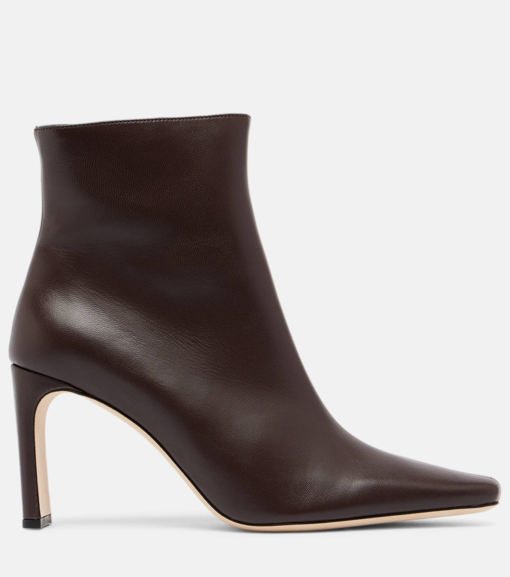 Wally 90 leather ankle boots - 4
