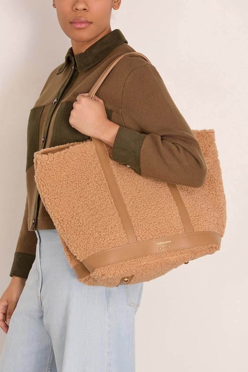 Vanessa Bruno Cabas Large Bag in Caramel outlook