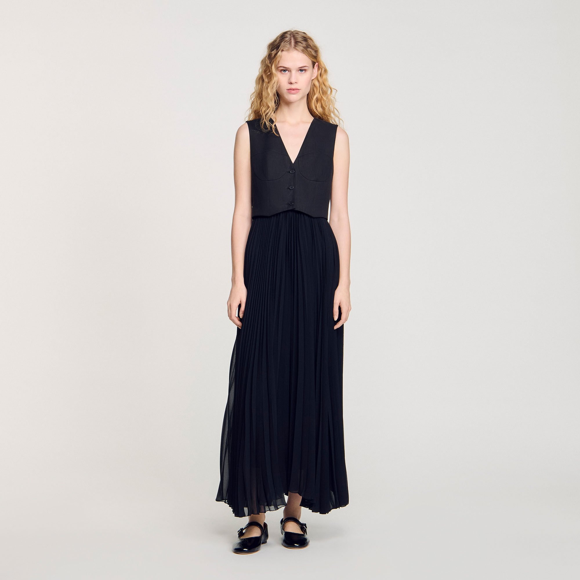 PLEATED MAXI DRESS - 2