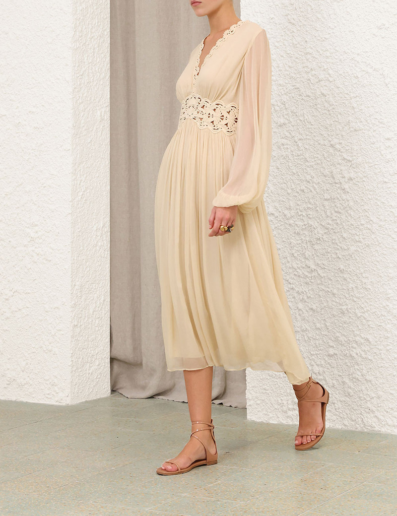 LUNA BILLOW MIDI DRESS 8