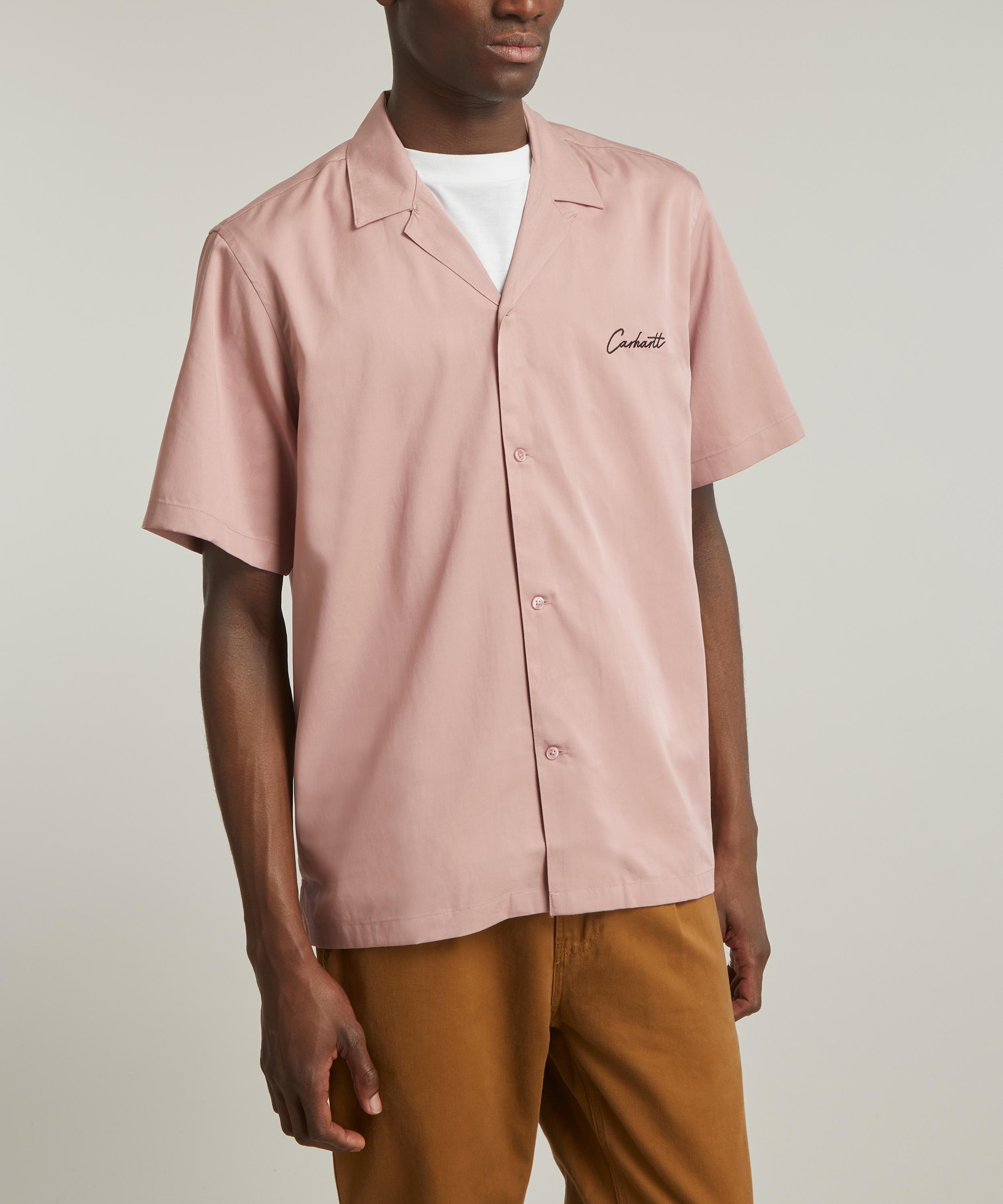 SS Delray Glassy Pink Bowling Shirt - 3