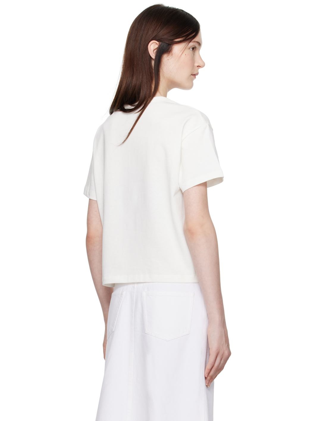 White Boxy Petit 'VPC' T-shirt - 3