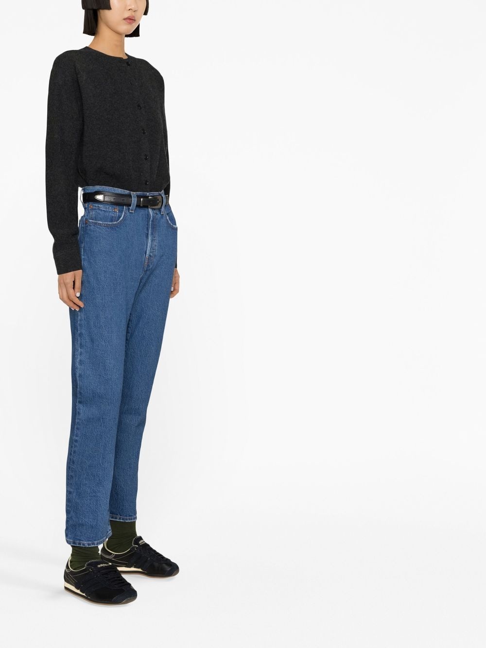 501 cropped straight-leg jeans - 4