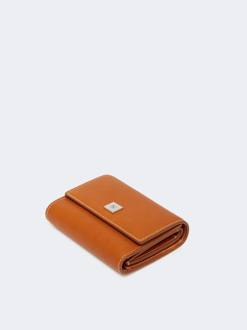 Max Mara Leather purse - RUST outlook