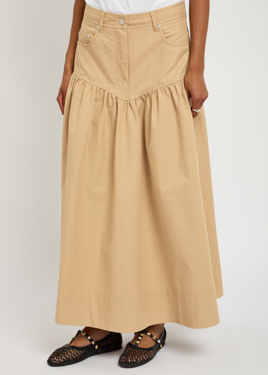 Ganni Suiting Cotton-blend Maxi Skirt - 2