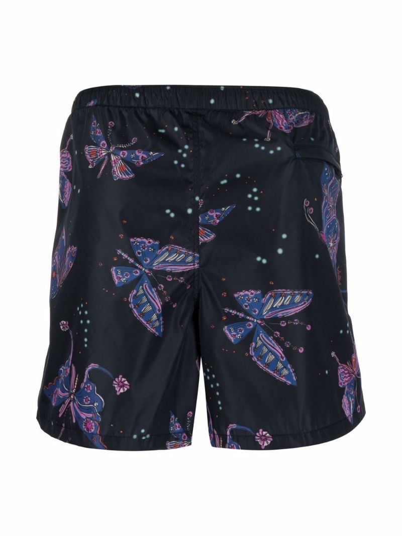 butterfly-print swim shorts - 2