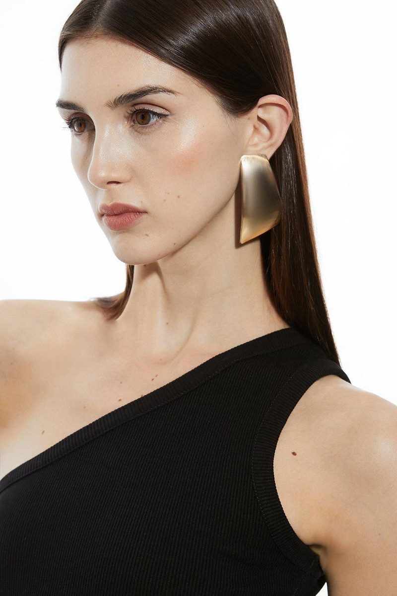 Compact Jersey Rib Asymmetrical Top 3