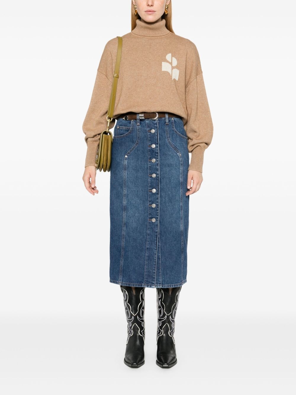 Vandy denim midi skirt - 2