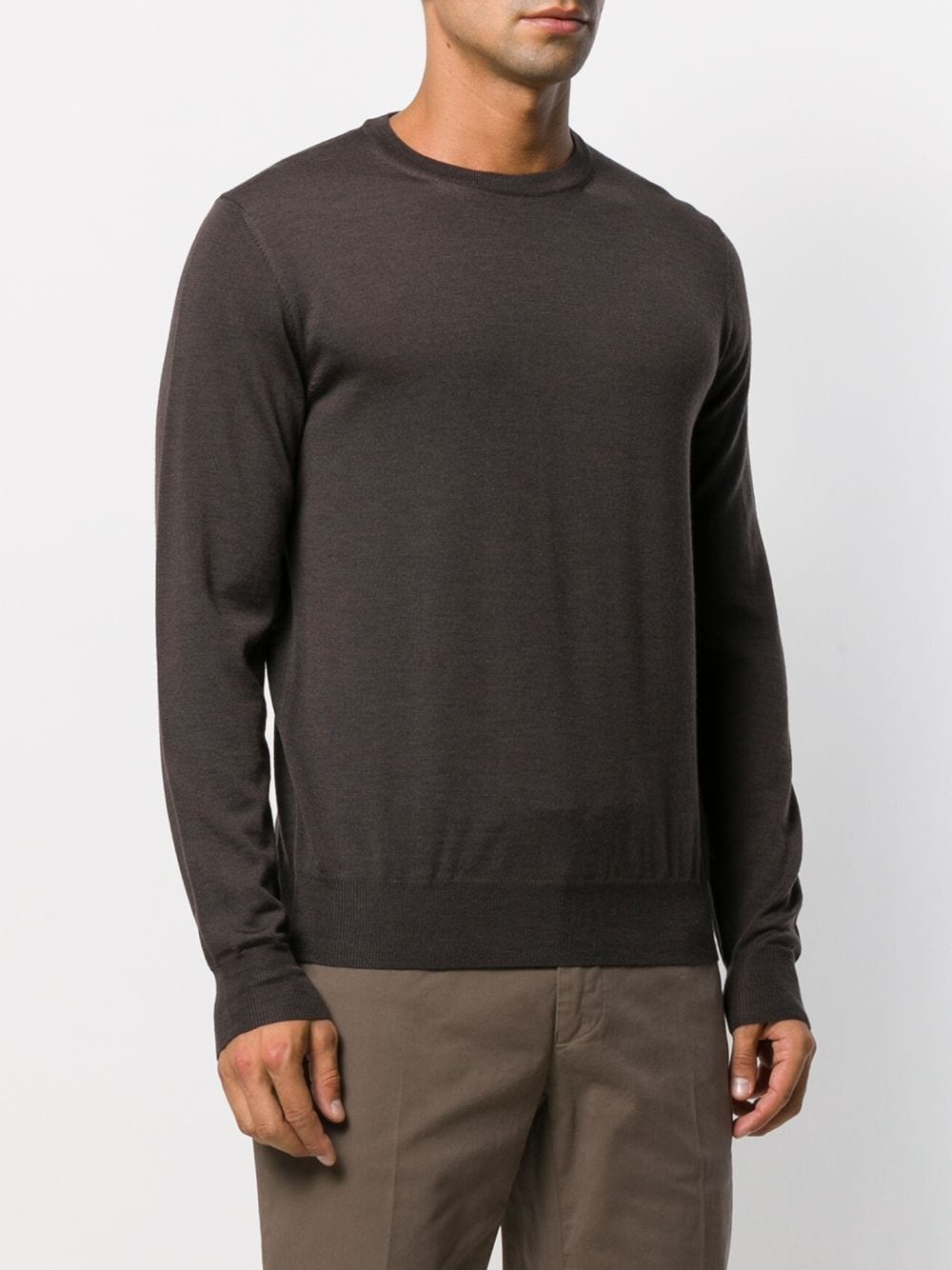 long-sleeve fitted sweater - 3