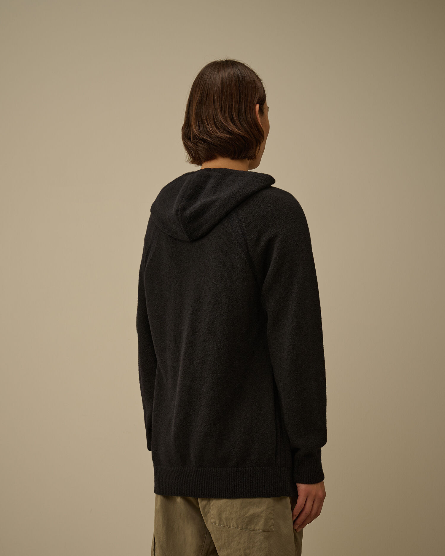 Fleece Knit Hooded Sweater - 4