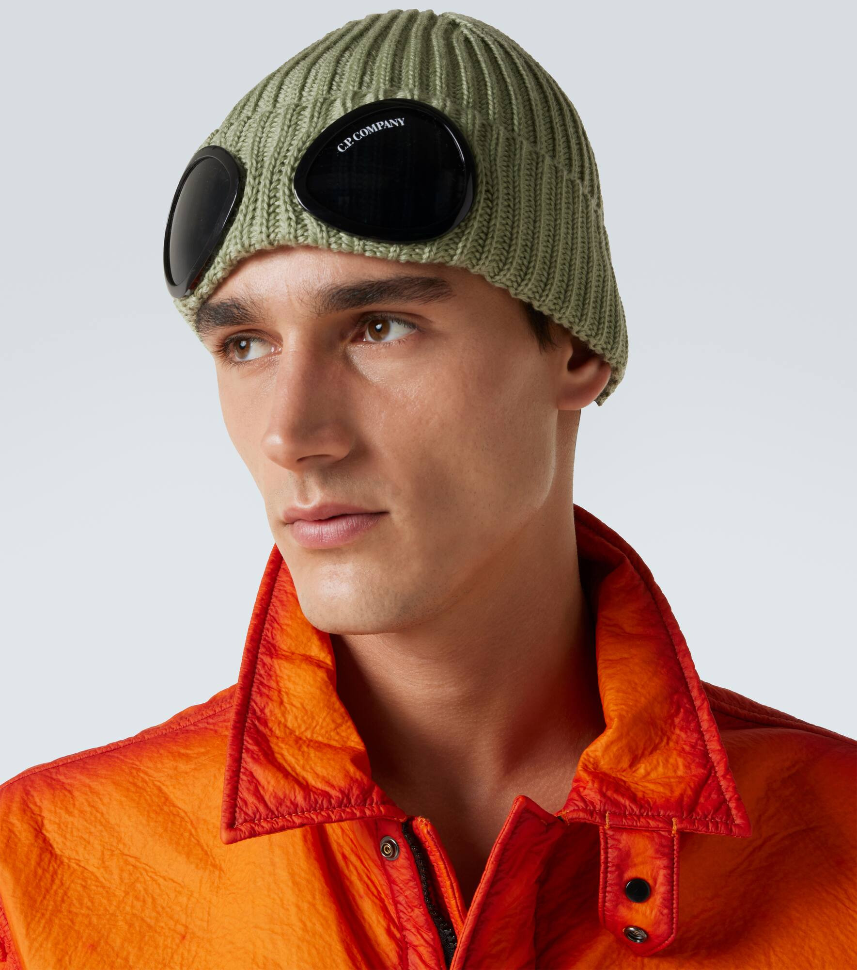 Goggle ribbed-knit wool beanie - 3