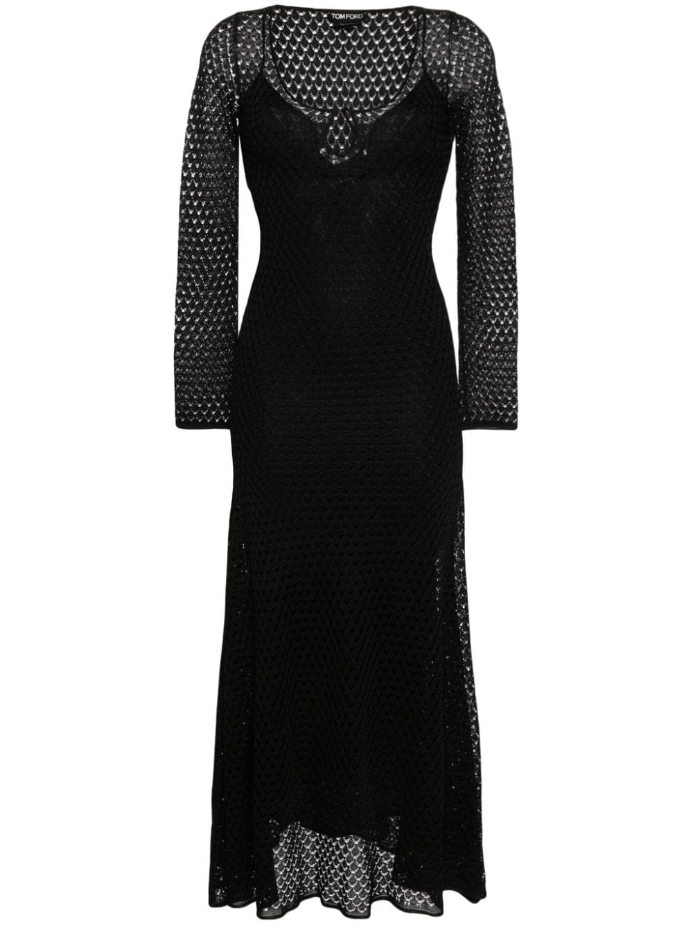 crochet-knit dress - 1