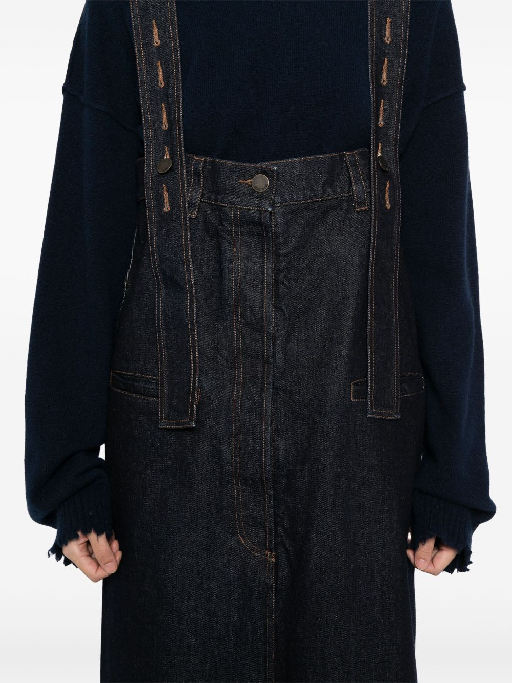 cotton denim skirt - 5