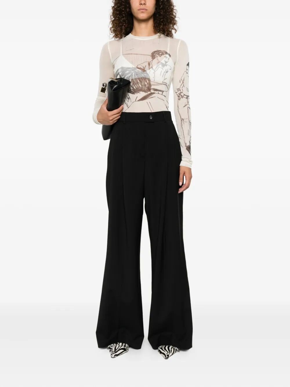 Wide Leg Pants - 2