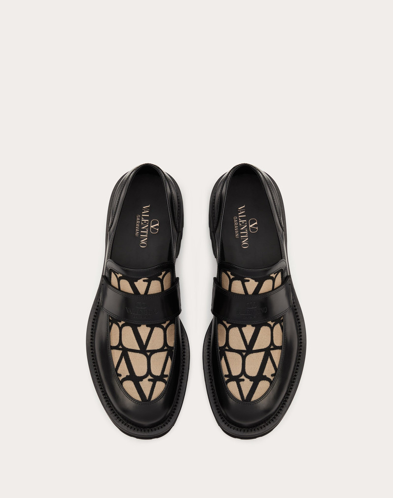LOAFER IN TOILE ICONOGRAPHE TECHNICAL FABRIC AND CALFSKIN 4