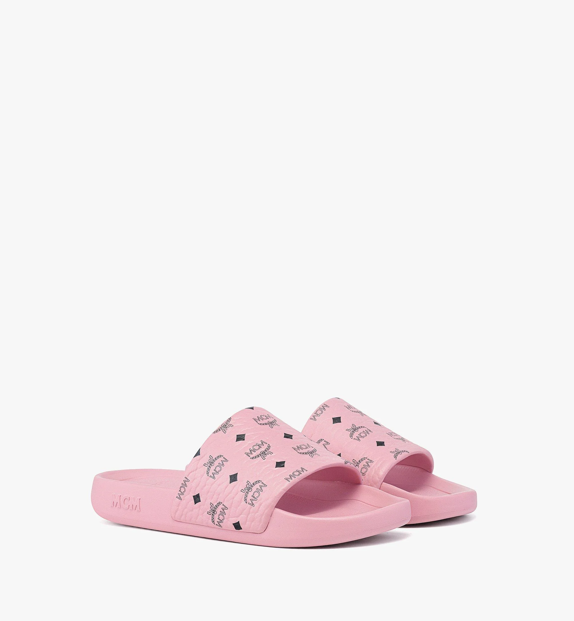 Monogram Print Rubber Slides - 1
