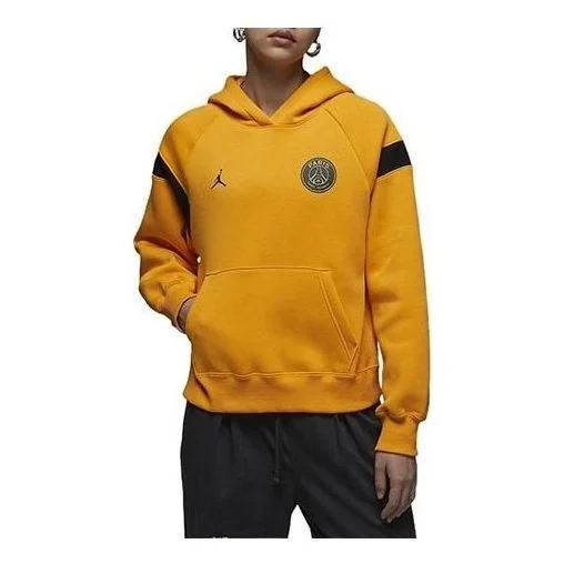 (WMNS) Air Jordan x Paris Saint-Germain Hoodie (Asia Sizing) 'Yellow Black' DV2836-705 - 1