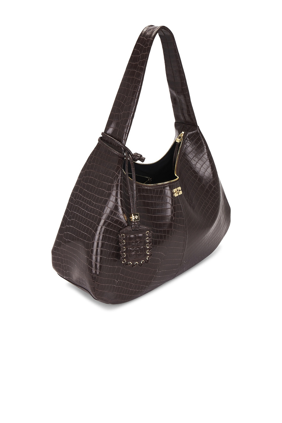 Ganni Bou Hobo XXL Croco Bag - 4