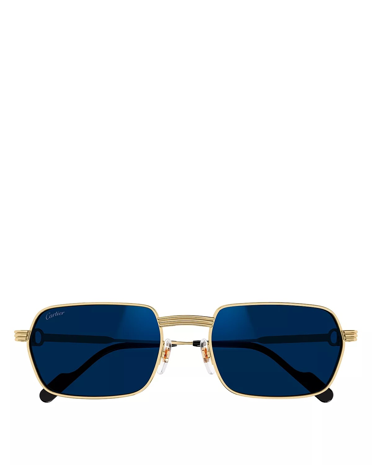 Premiere De Cartier 24 Carat Gold Plated Photochromatic Rectangular Sunglasses, 56mm - 6