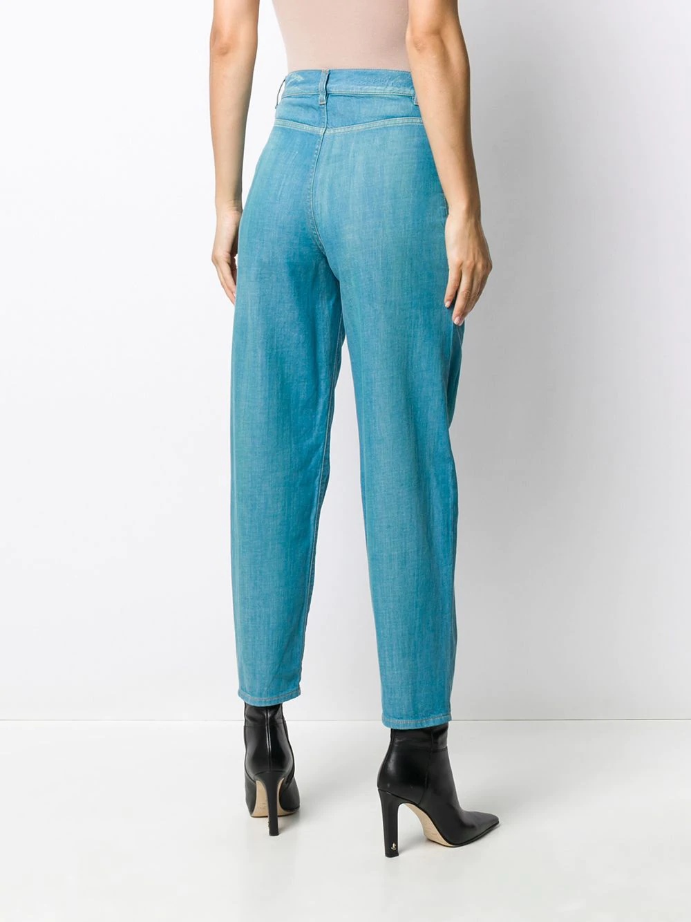 pleated carrot jeans - 4