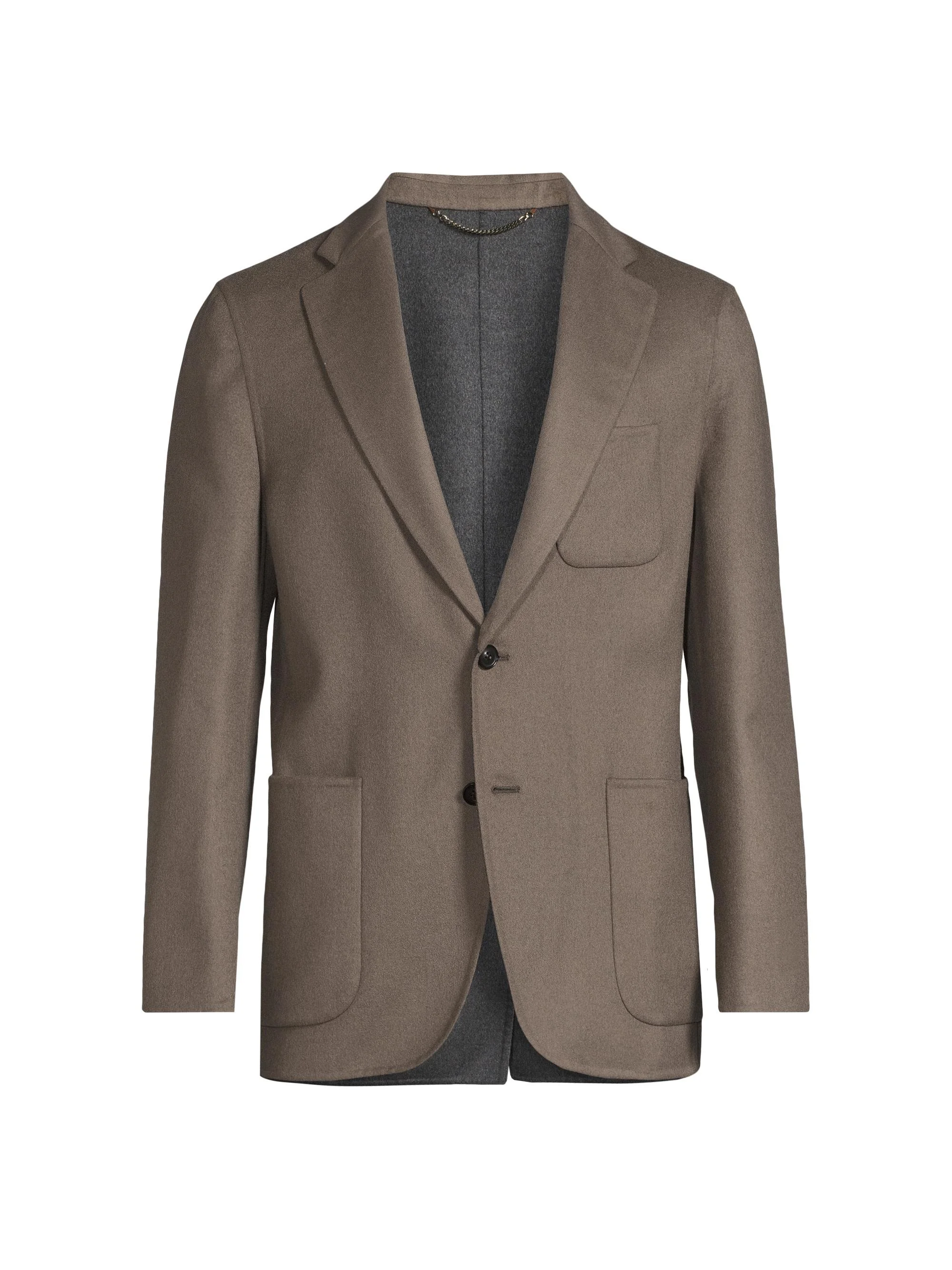 Men's Double Blazer Jacket - Brown - 1