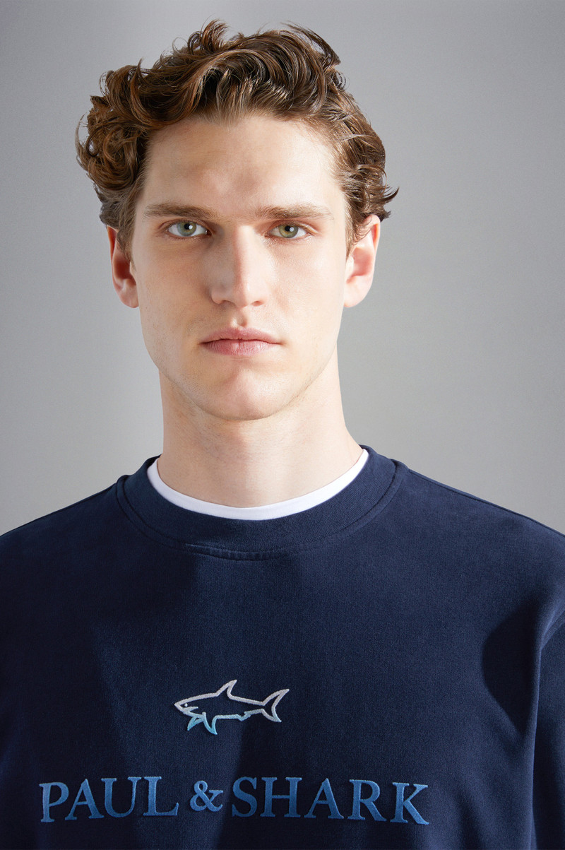 COTTON SWEATSHIRT WITH PRINTED 4