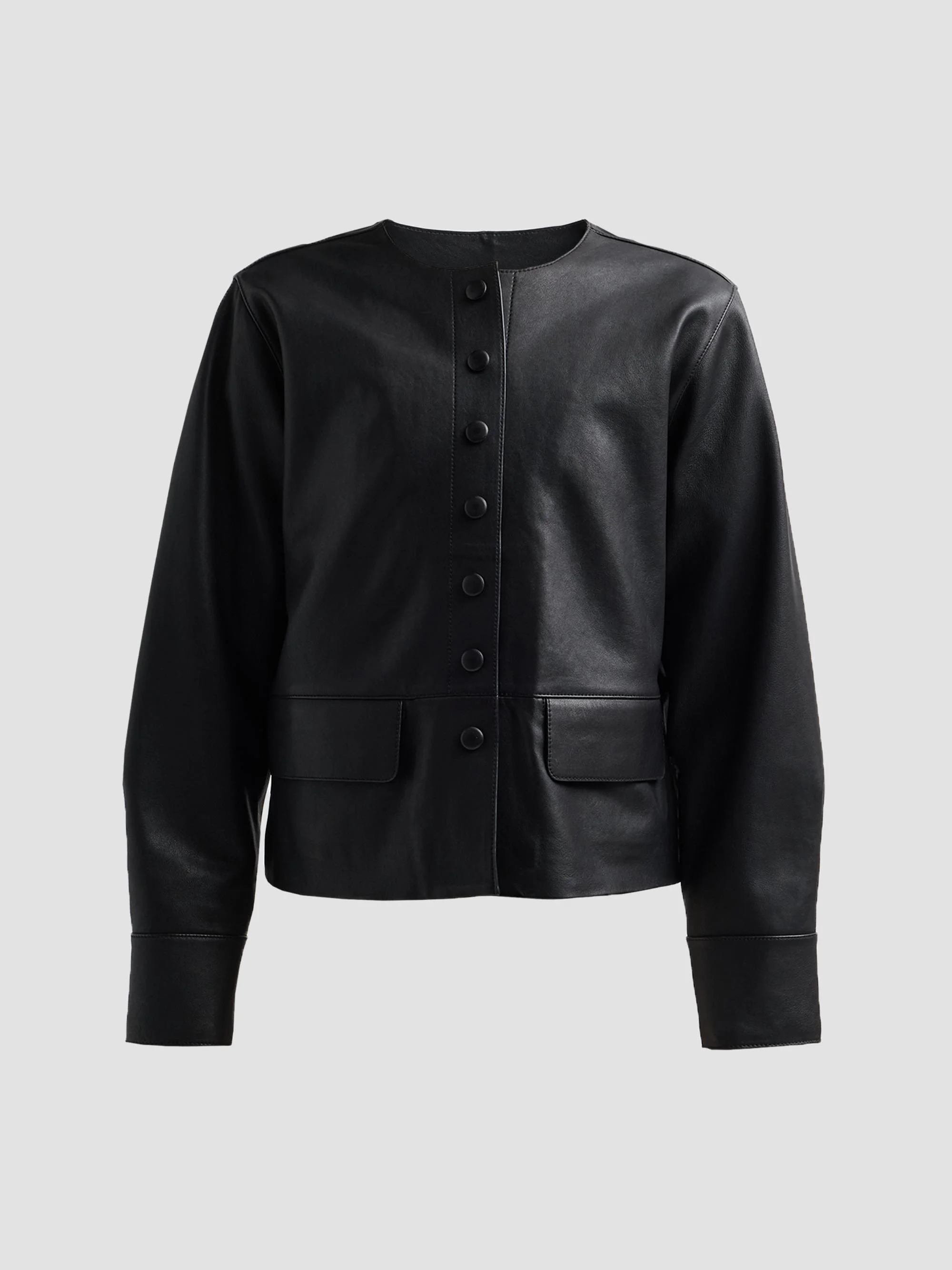 Women's Robin Leather Jacket - Black - 1