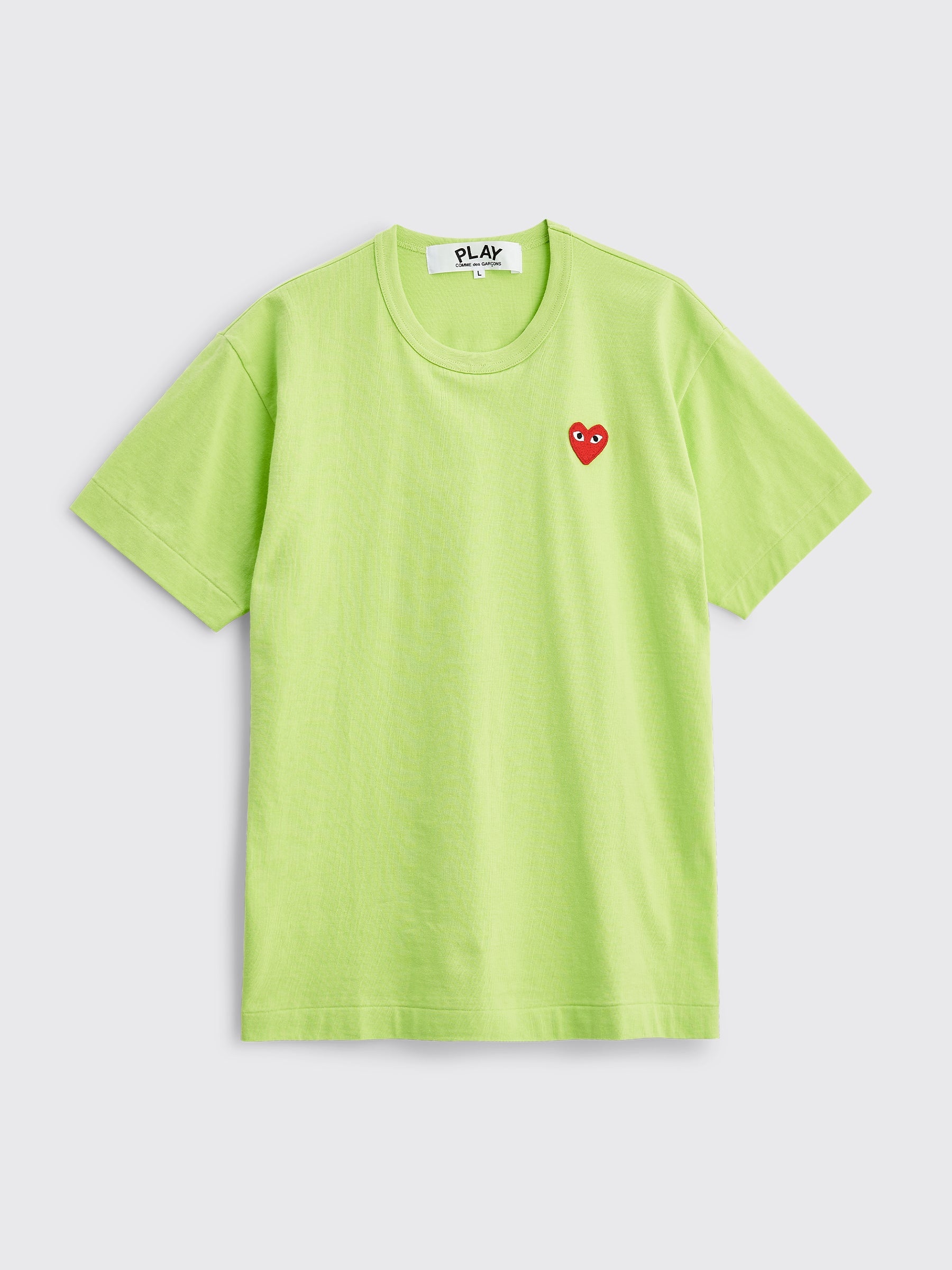 COMME DES GARÇONS PLAY SMALL HEART T-SHIRT GREEN - 1