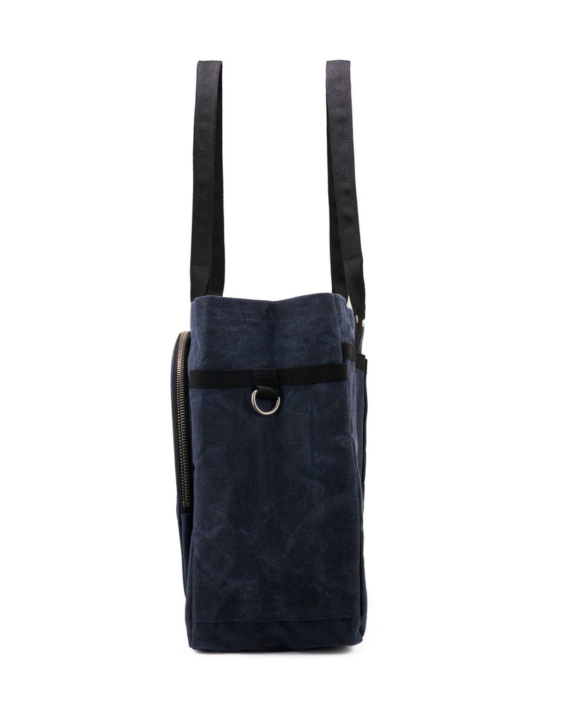 Brain Dead Equipment Waxed Canvas Tennis Tote - Navy 4