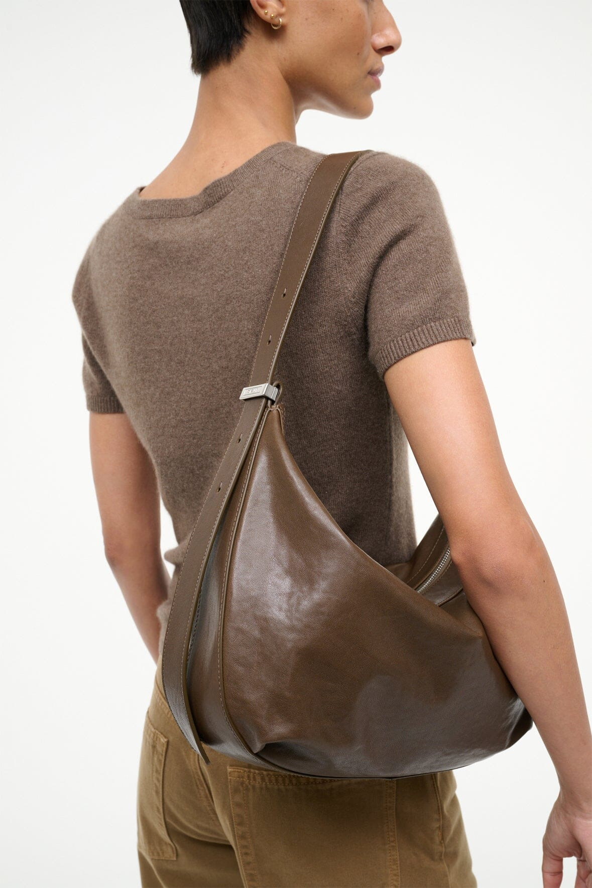 STAUD LARGE DEMY SHOULDER BAG TRUFFLE - 7