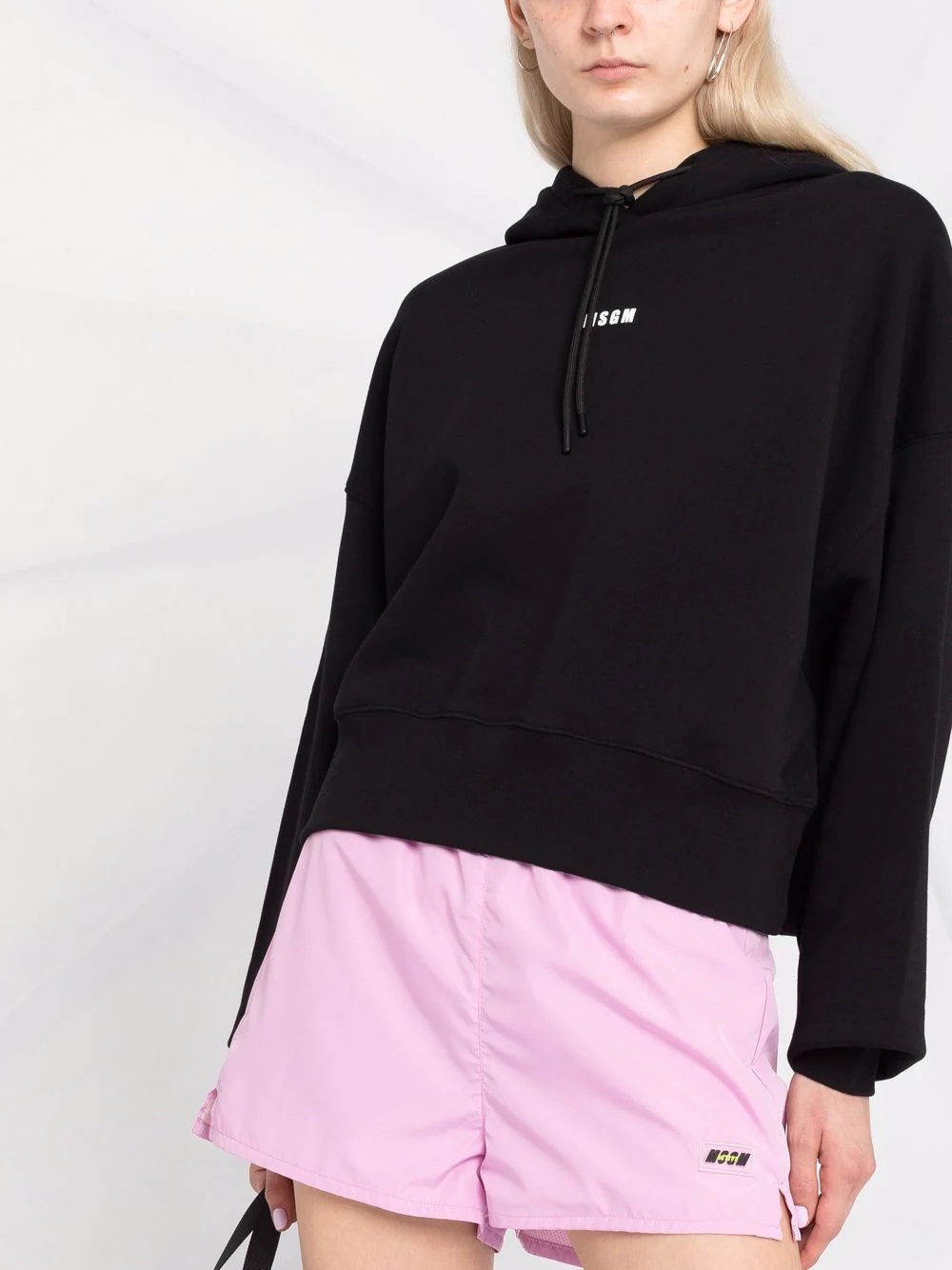 logo-print hoodie - 3